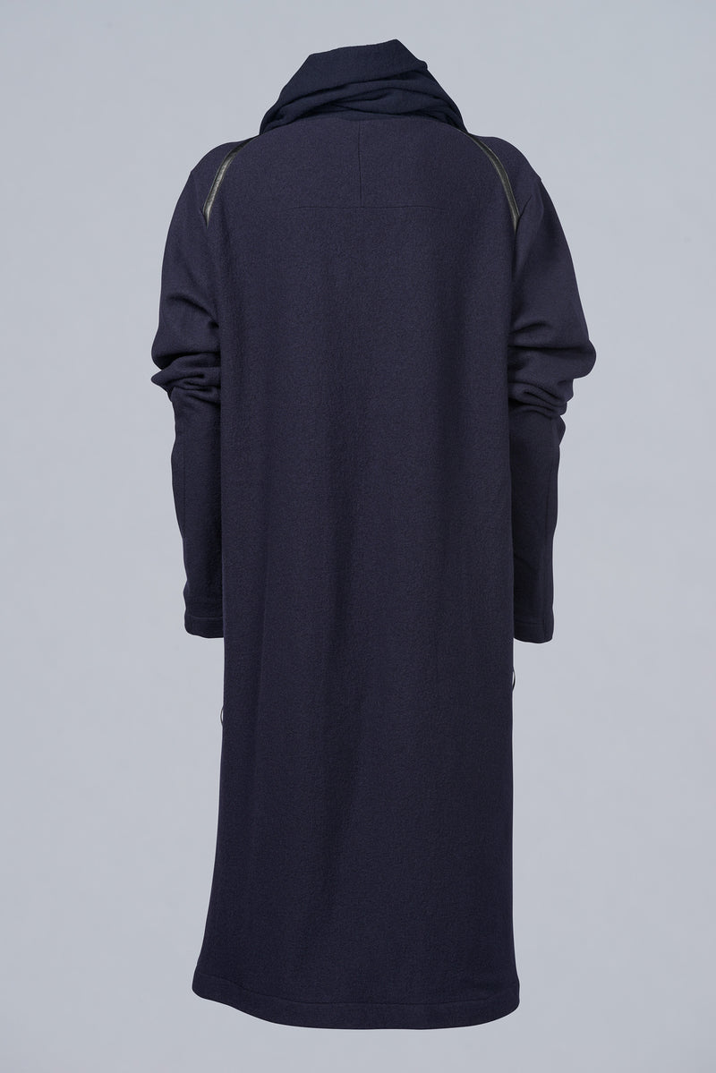 Boiled wool and cashmere dress
